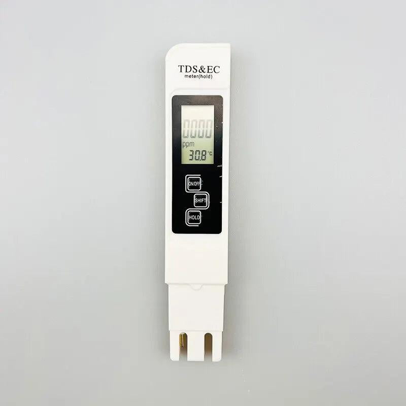 White Digital TDS EC Water Quality Tester 3-in-1 by HitMyNeed