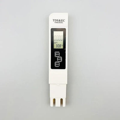 White Digital TDS EC Water Quality Tester 3-in-1 by HitMyNeed