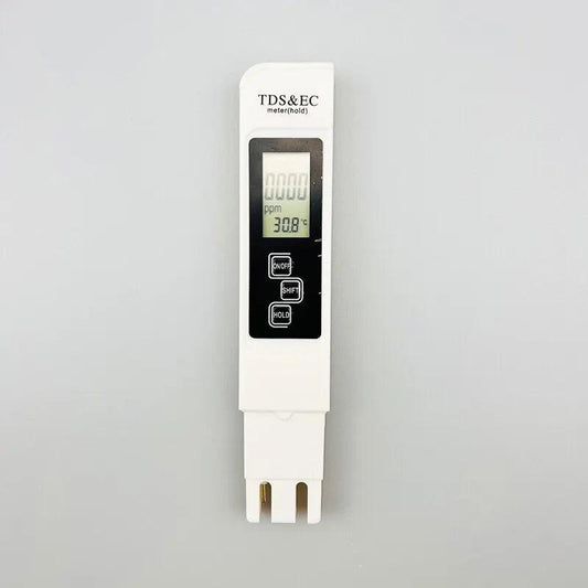 White Digital TDS EC Water Quality Tester 3-in-1 by HitMyNeed