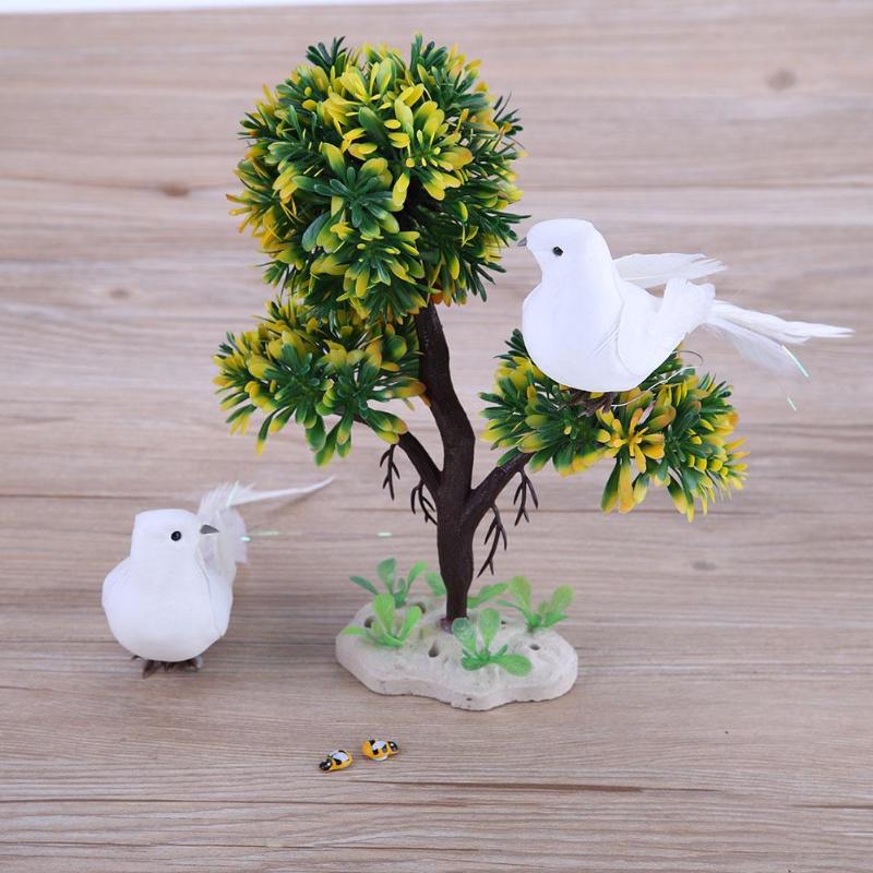 White Dove Garden Ornaments Set of 2 by HitMyNeed
