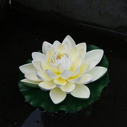 White EVA Artificial Floating Flowers, 12-Pack by HitMyNeed