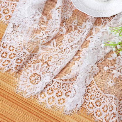 White Lace Tablecloth 150 x 300cm by HitMyNeed