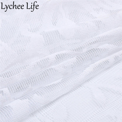 White Long Lace Table Runner 183 x 33 cm by HitMyNeed
