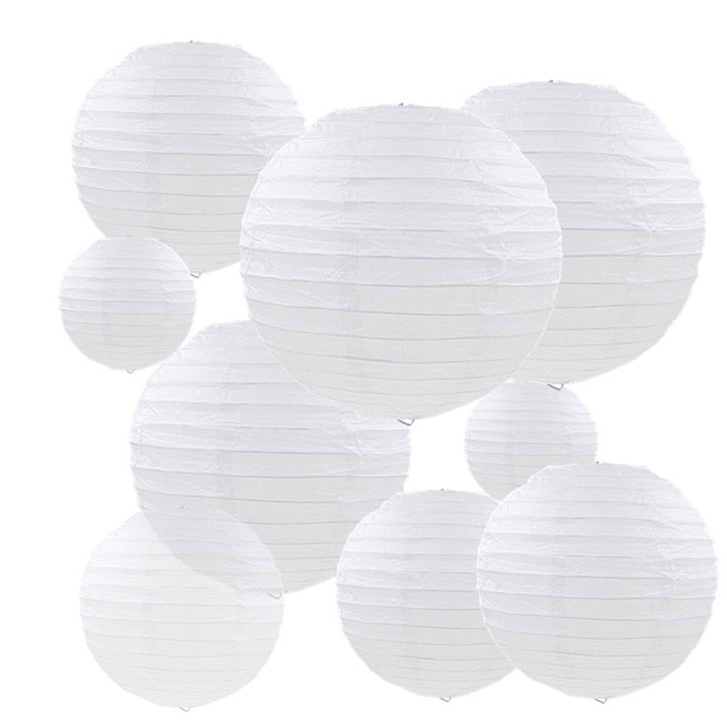 White Mini Paper Lantern Set, 30-Pack by HitMyNeed
