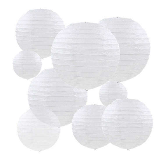 White Mini Paper Lantern Set, 30-Pack by HitMyNeed