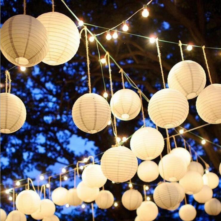 White Mini Paper Lantern Set, 30-Pack by HitMyNeed