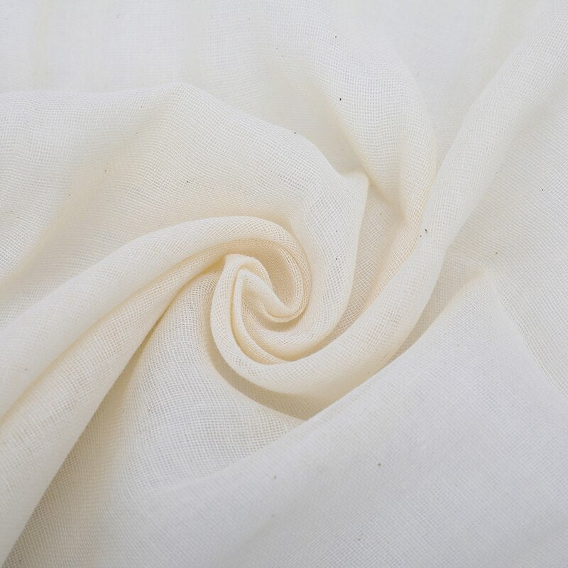 White Muslin Reusable Cheesecloth 1m x 0.92m by HitMyNeed
