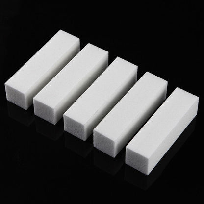 White Nail File Blocks 100/180 Grit (10 Pack) by HitMyNeed
