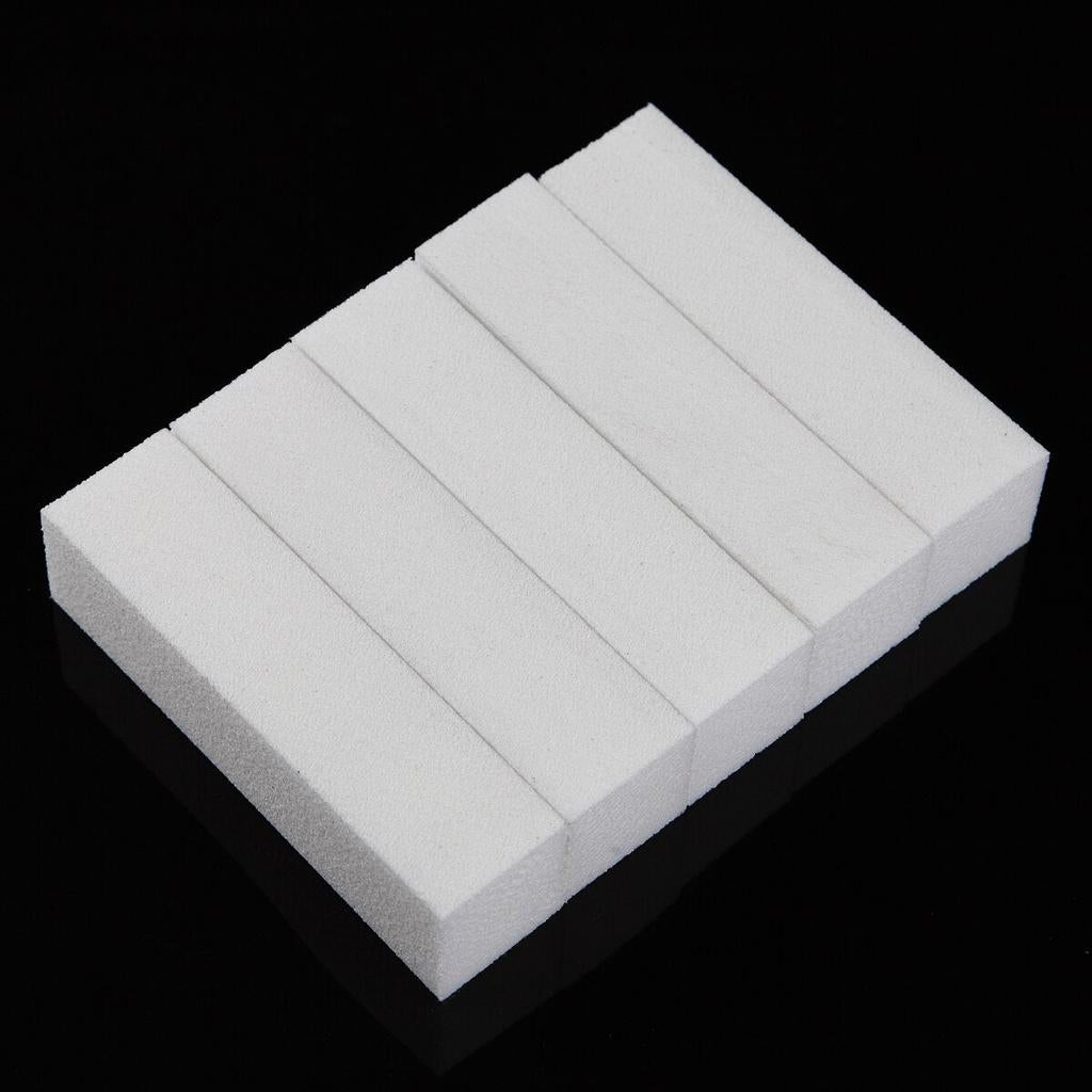 White Nail File Blocks 100/180 Grit (10 Pack) by HitMyNeed