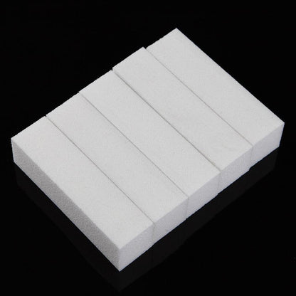 White Nail File Blocks 100/180 Grit (10 Pack) by HitMyNeed
