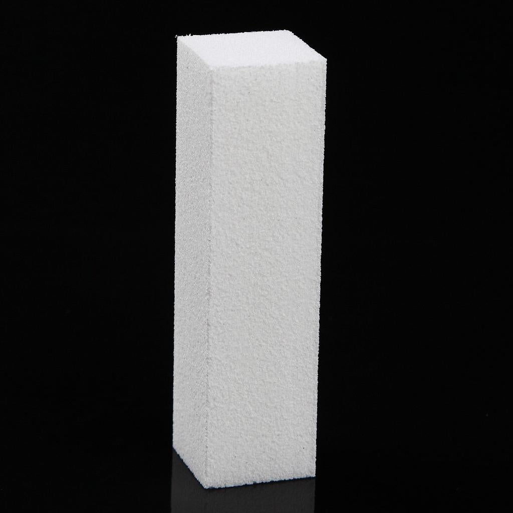 White Nail File Blocks 100/180 Grit (10 Pack) by HitMyNeed