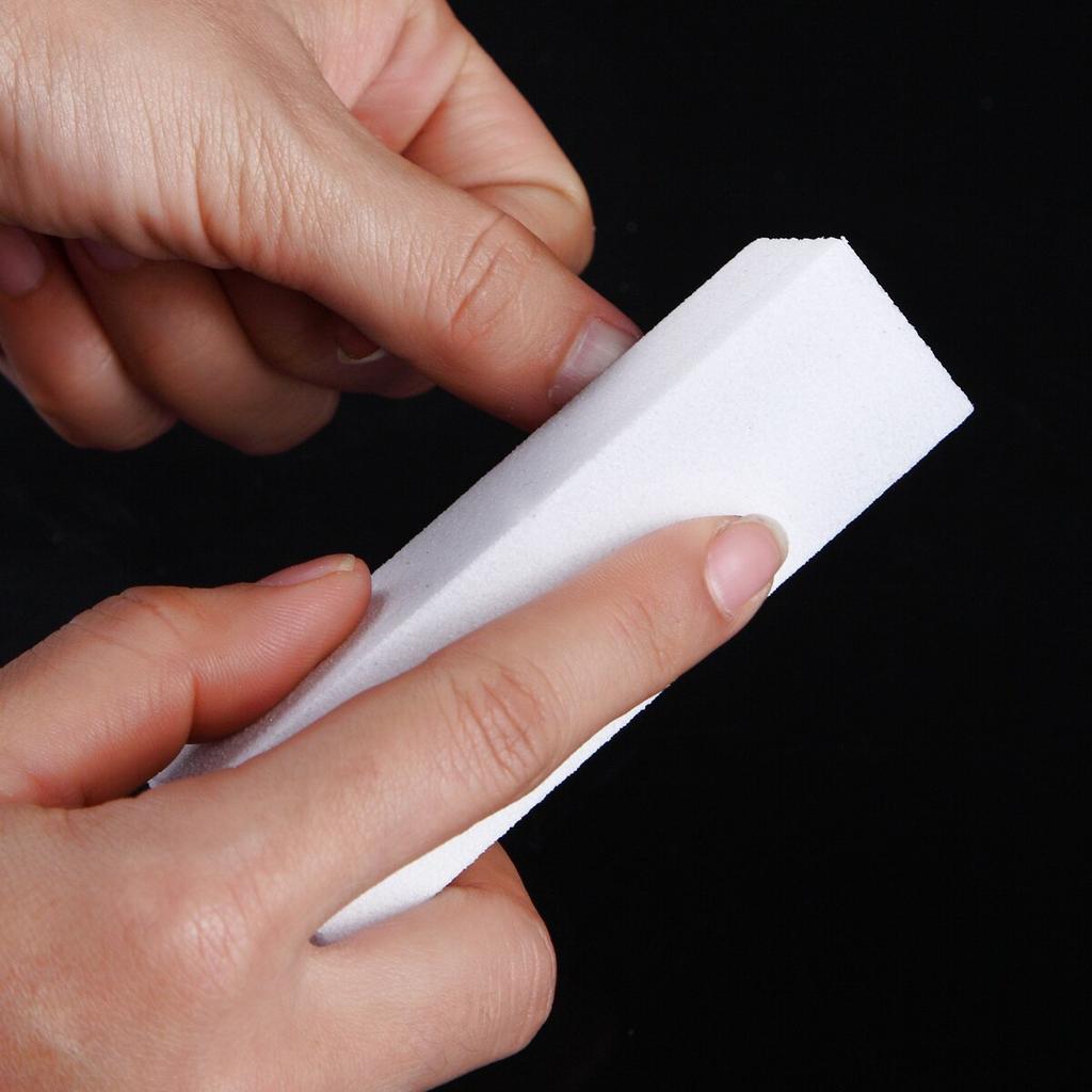 White Nail File Blocks 100/180 Grit (10 Pack) by HitMyNeed