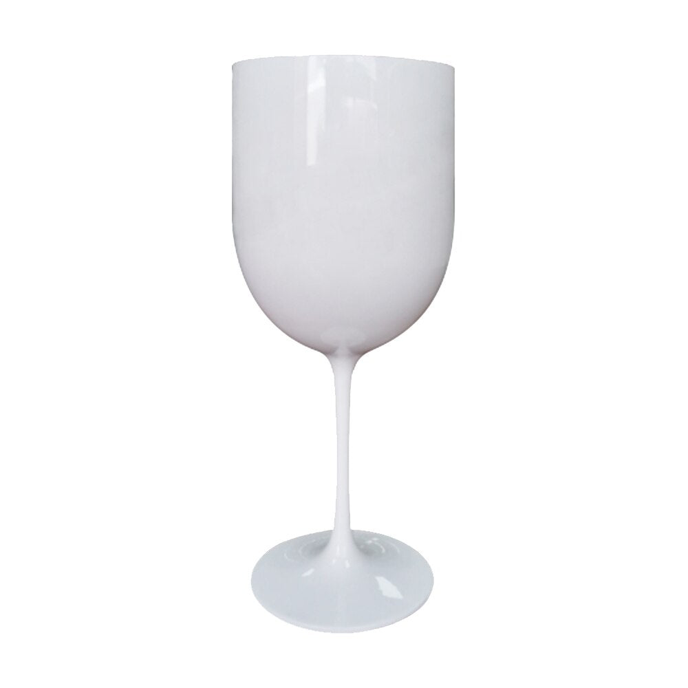 White Plastic Champagne Flutes 480ml (Set of 2) by HitMyNeed