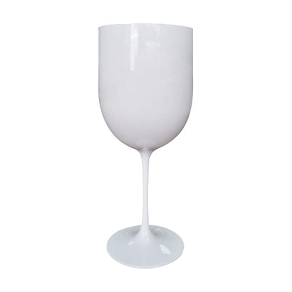 White Plastic Champagne Flutes 480ml (Set of 2) by HitMyNeed