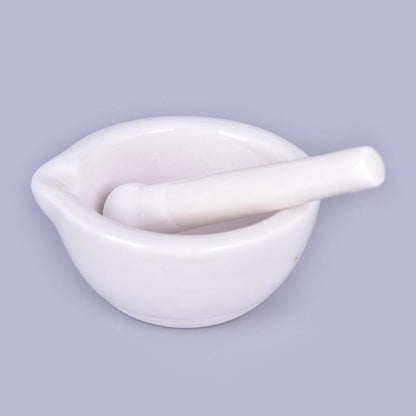 White Porcelain Mortar and Pestle Set by HitMyNeed
