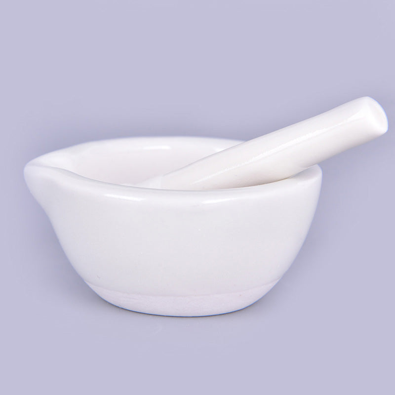 White Porcelain Mortar and Pestle Set by HitMyNeed