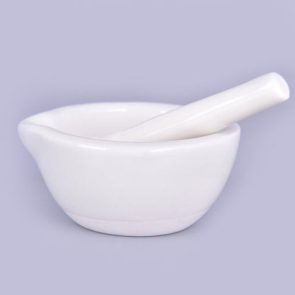 White Porcelain Mortar and Pestle Set by HitMyNeed