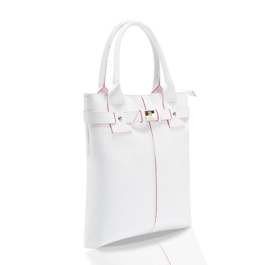 White PU Casual Handbag for Everyday Use by HitMyNeed