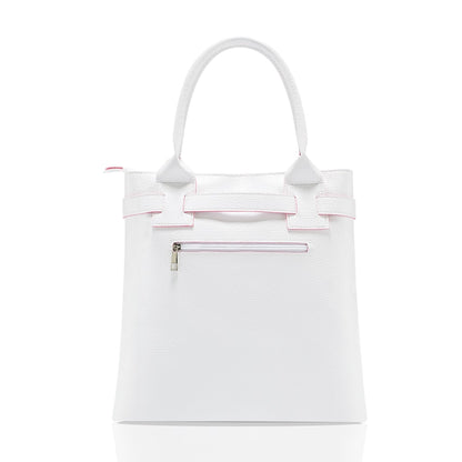 White PU Casual Handbag for Everyday Use by HitMyNeed