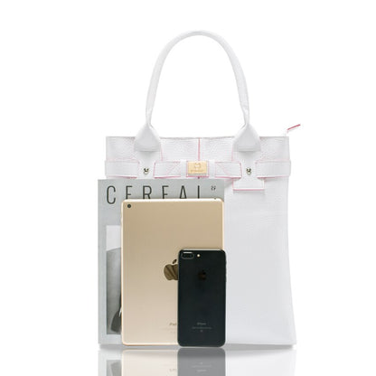White PU Casual Handbag for Everyday Use by HitMyNeed