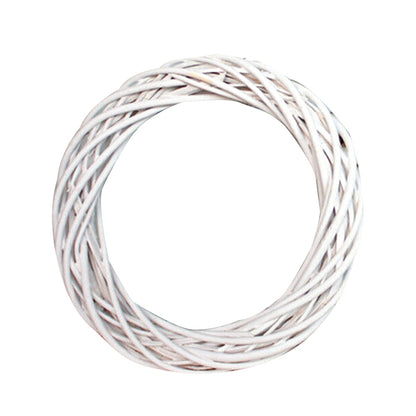 White Rattan Wreath for Christmas Craft & Décor by HitMyNeed