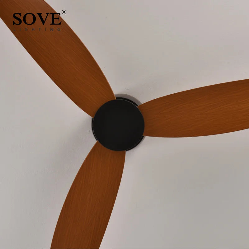 White Ultra-Thin DC Ceiling Fan with Remote, 44-52" by HitMyNeed