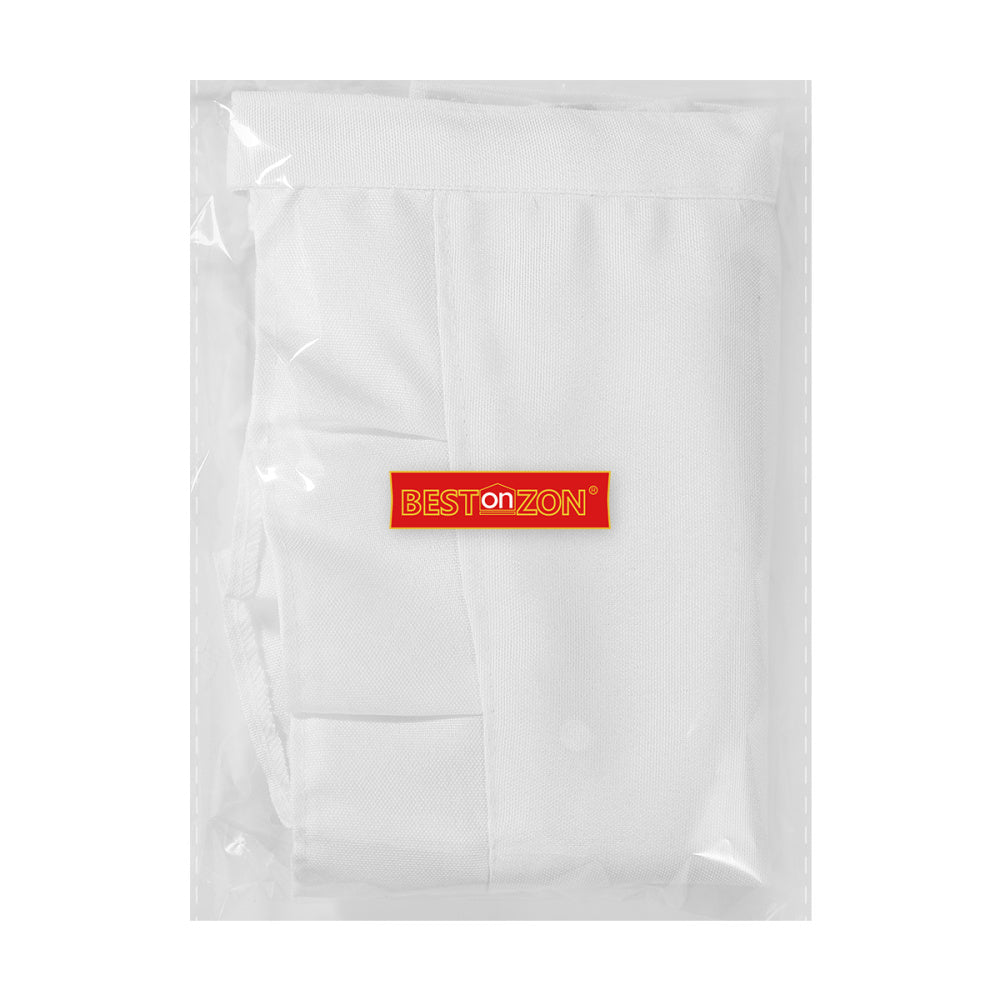 White Waist Apron with Front Pocket by HitMyNeed