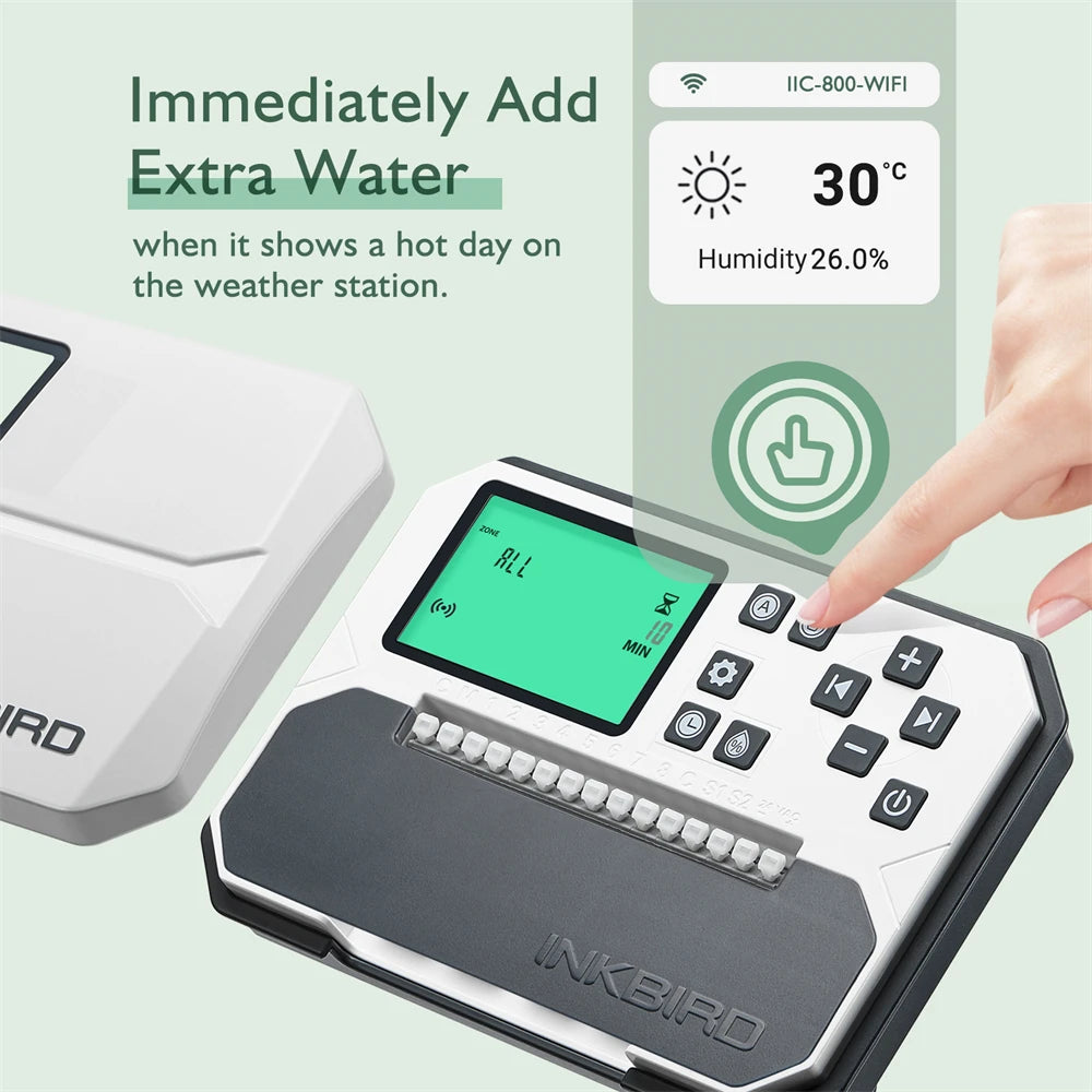 Wi‑Fi 8‑Zone Smart Sprinkler Irrigation Controller by HitMyNeed