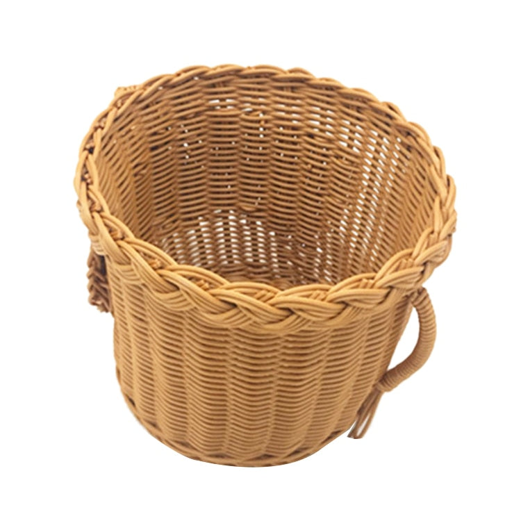 Wicker Elephant Fruit Basket Rattan Look 20 x 16cm by HitMyNeed