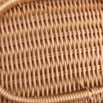Wicker Elephant Fruit Basket Rattan Look 20 x 16cm by HitMyNeed