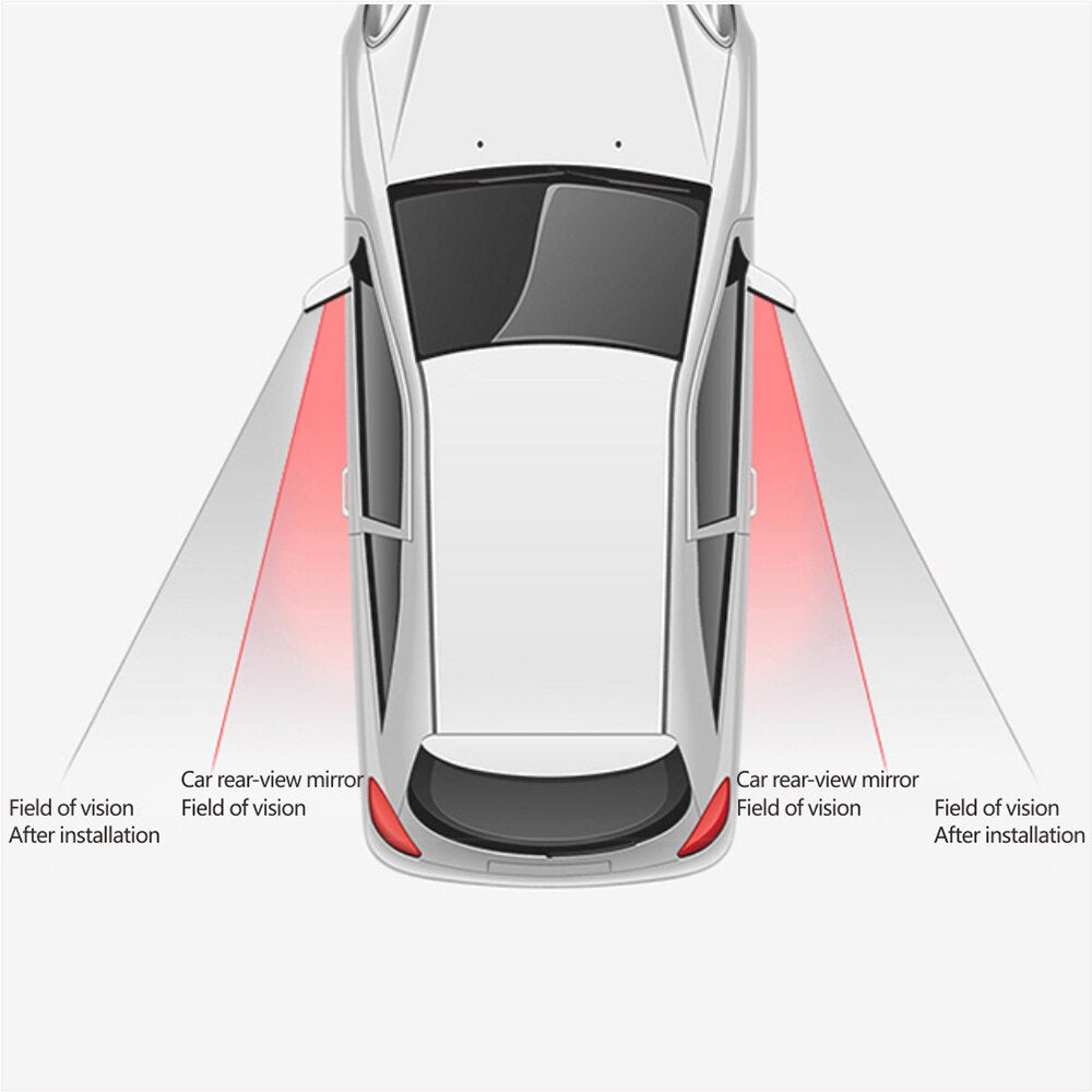Wide-Angle Blind Spot Mirrors for Cars (2 pcs) by HitMyNeed