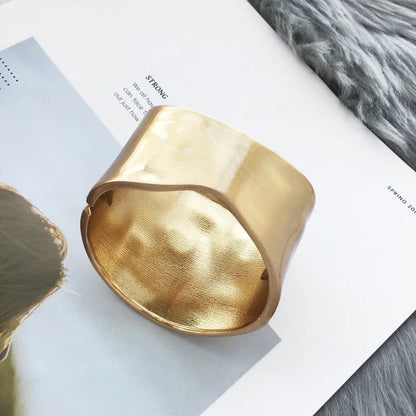 Wide Cuff Hinged Bangle Bracelet for Women by HitMyNeed