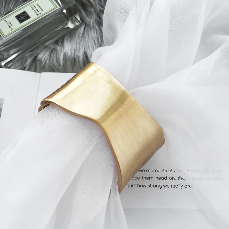 Wide Cuff Hinged Bangle Bracelet for Women by HitMyNeed
