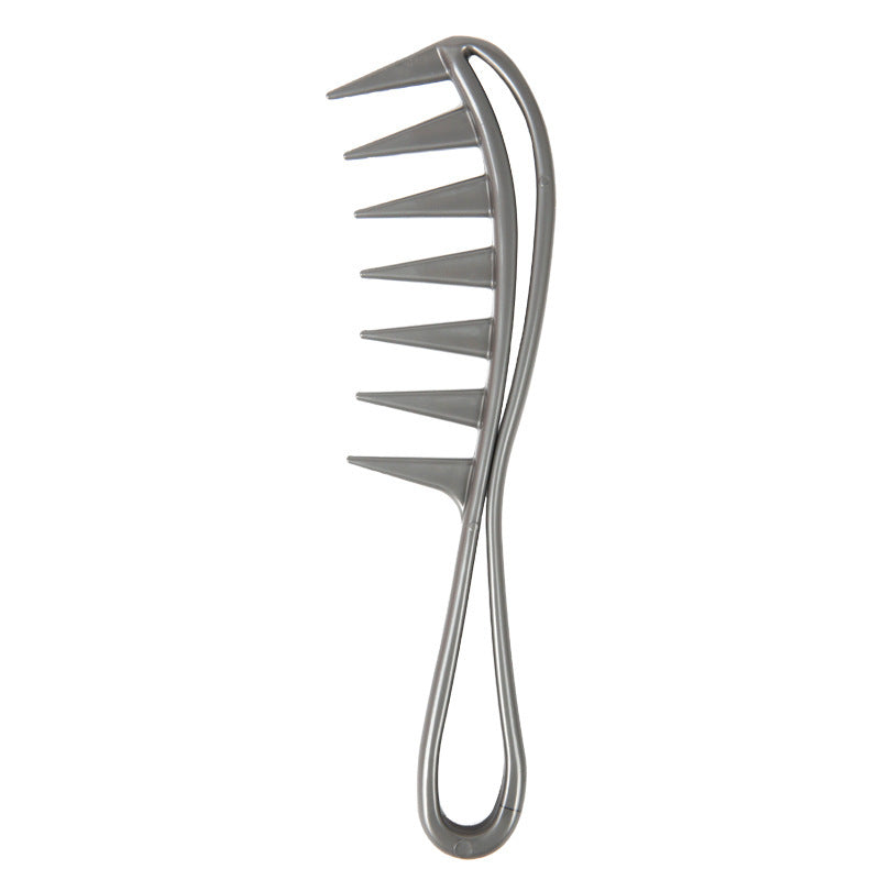 Wide Tooth Shark Comb for Curly & Thick Hair silver by HitMyNeed