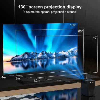 WiFi 4K Smart Portable Projector with Bluetooth by HitMyNeed