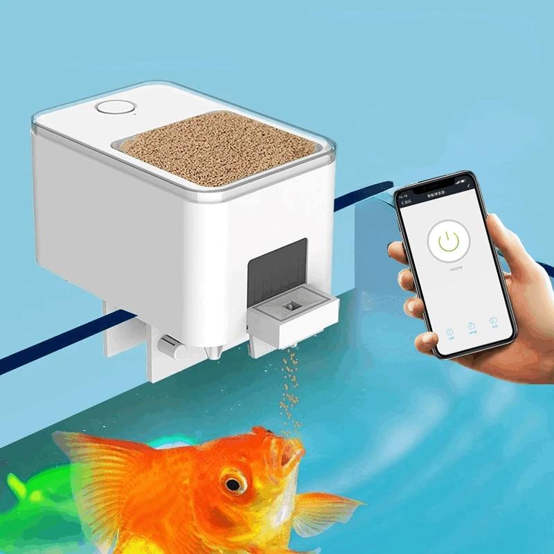 WiFi Automatic Aquarium Fish Feeder with App Control 100ml by HitMyNeed