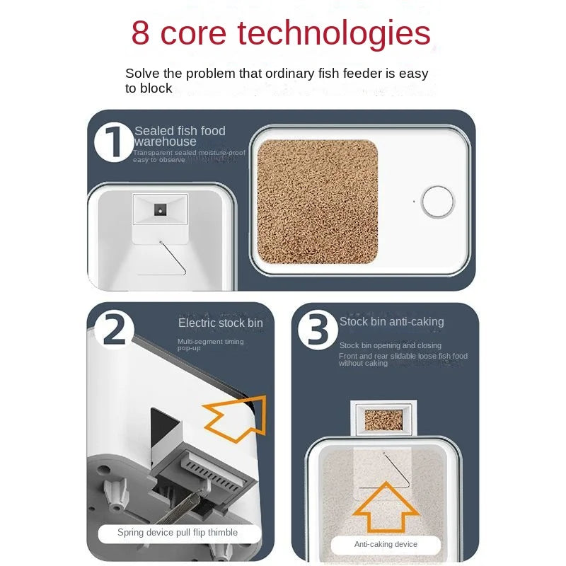 WiFi Automatic Aquarium Fish Feeder with App Control by HitMyNeed