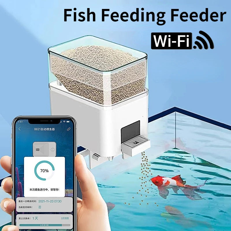 WiFi Automatic Aquarium Fish Feeder with App Control by HitMyNeed