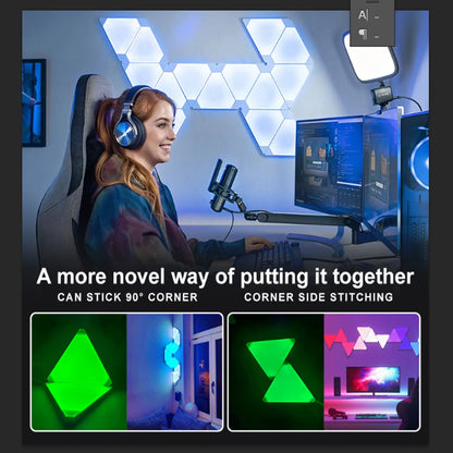 WiFi Bluetooth LED Triangle Wall Light Panels by HitMyNeed