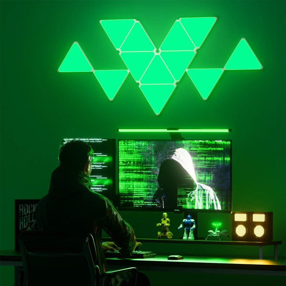 WiFi Bluetooth LED Triangle Wall Light Panels by HitMyNeed