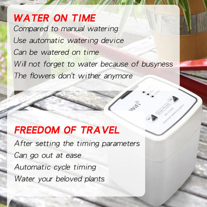 WiFi Dual Pump Drip Irrigation System for 20 Pots by HitMyNeed