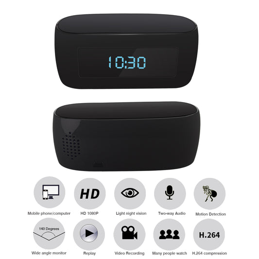 WiFi Hidden Spy Camera Clock with Night Vision by HitMyNeed