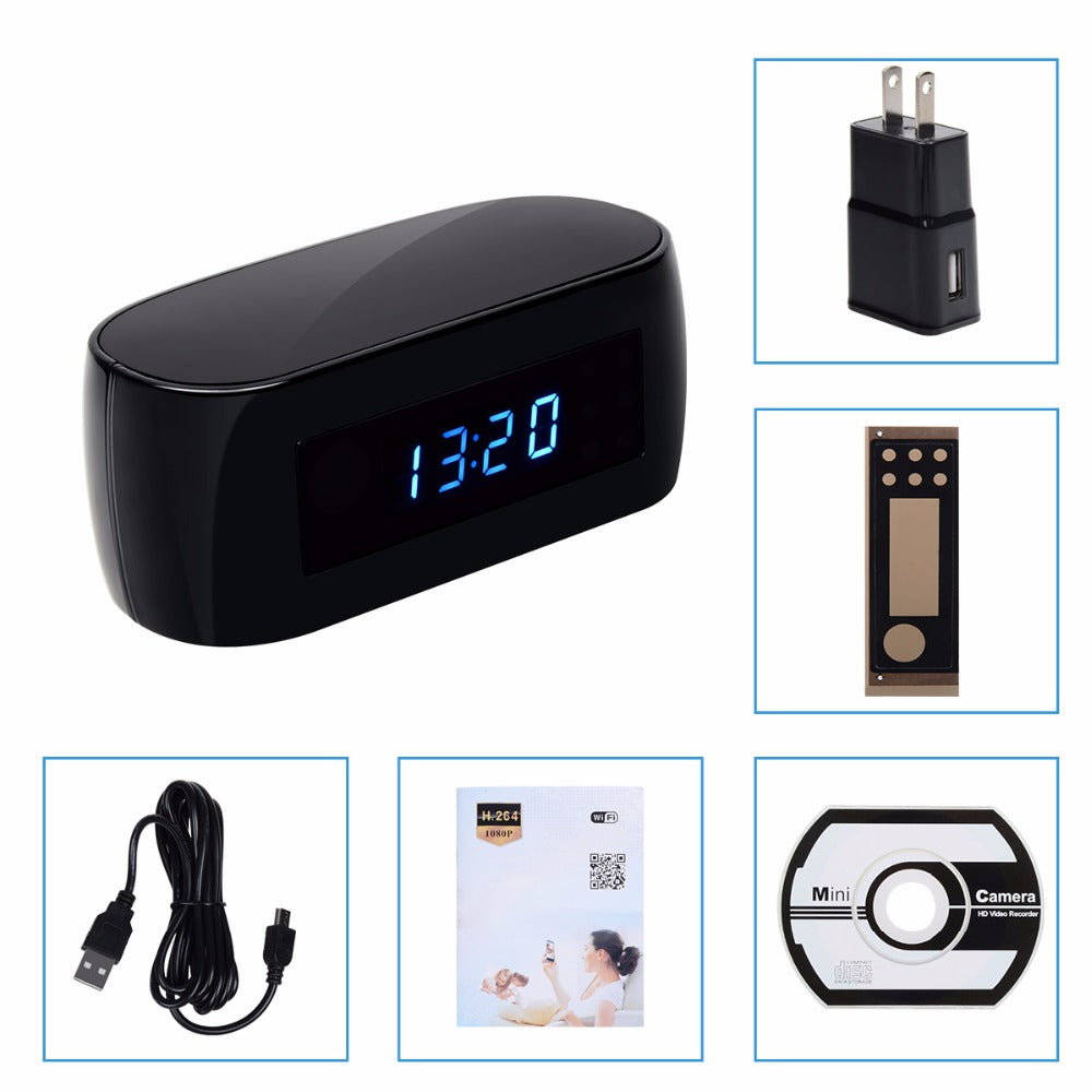 WiFi Hidden Spy Camera Clock with Night Vision by HitMyNeed