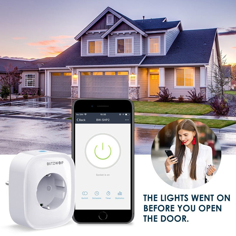 WiFi Smart Plug 16A with App & Voice Control by HitMyNeed