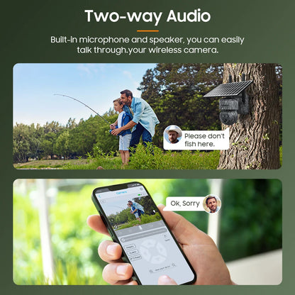 WiFi Solar Outdoor Security Camera for Farm & Forest by HitMyNeed