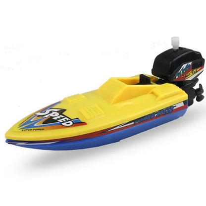 Wind Up Speed Boat Bath Toy for Kids by HitMyNeed