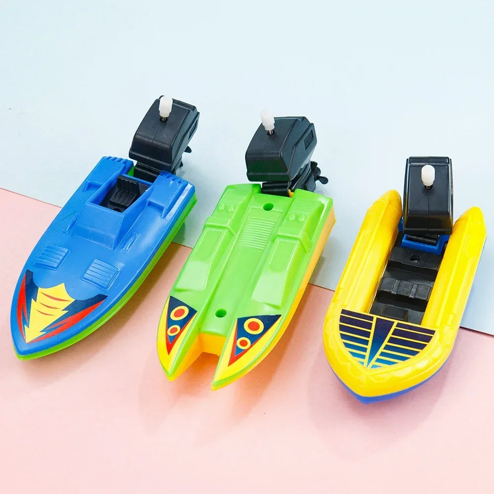 Wind Up Speed Boat Bath Toy for Kids by HitMyNeed