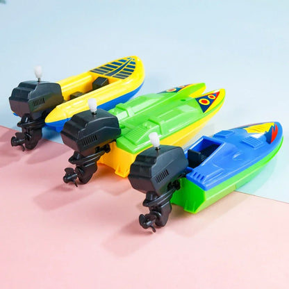 Wind Up Speed Boat Bath Toy for Kids by HitMyNeed