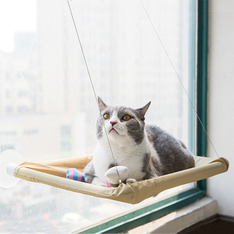 Window Cat Hammock Seat with Strong Suction Cups by HitMyNeed