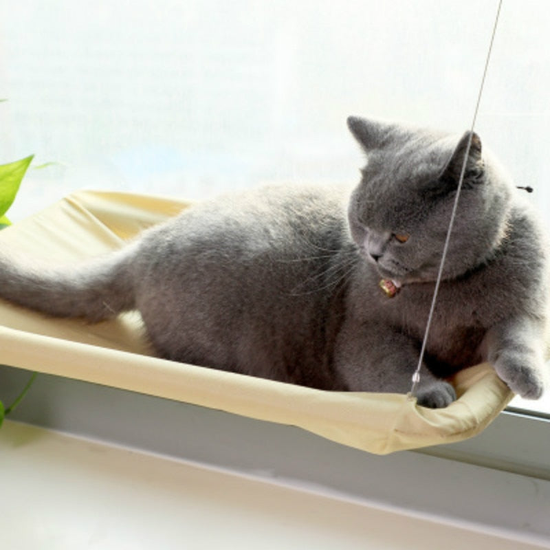 Window Cat Hammock Seat with Strong Suction Cups by HitMyNeed
